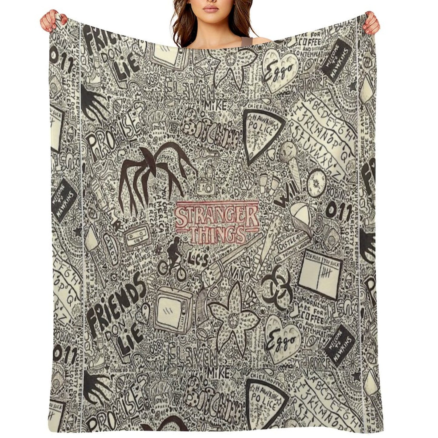 Stranger Things Throw Blanket