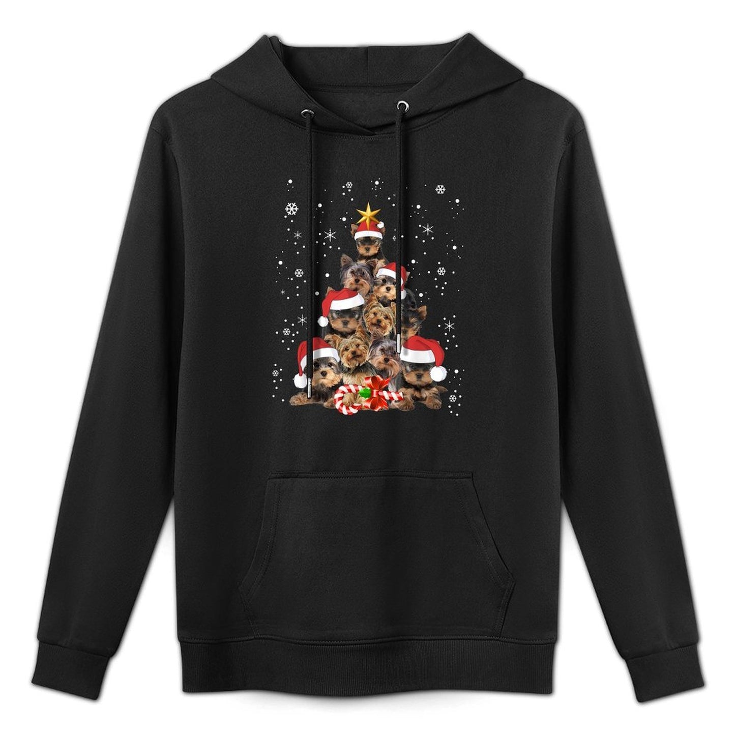 Yorkie Dogs Tree Christmas Sweater Xmas Pet Animal Dog Lover Layering Staple Hoodie