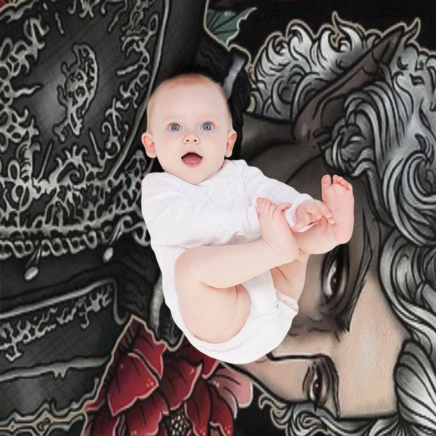 Astarion Vampire BF Throw Blanket