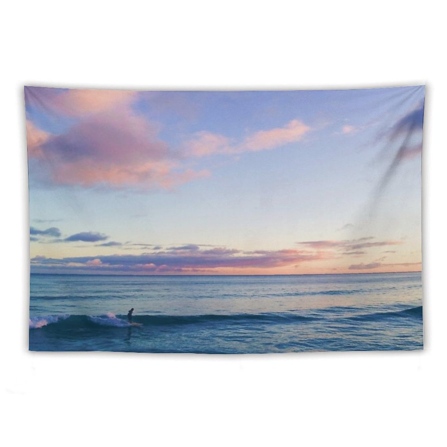 Surfin in A Pastel Dream - Honolulu, Hawaii Tapestry