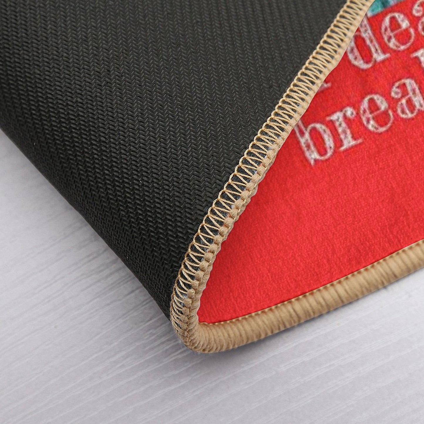 Oh Dear, Did I Break Wind Christmas Vacation (Red Border) Bath Mat