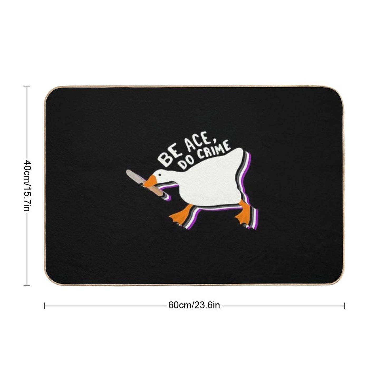 Be Ace Do Crime Goose Bath Mat