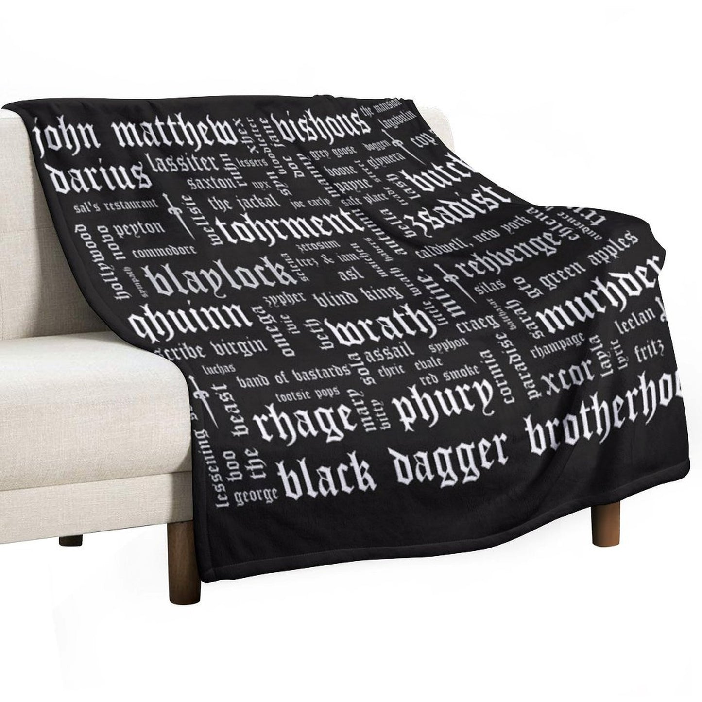 BDB Word Cloud Landscape - Updated Throw Blanket