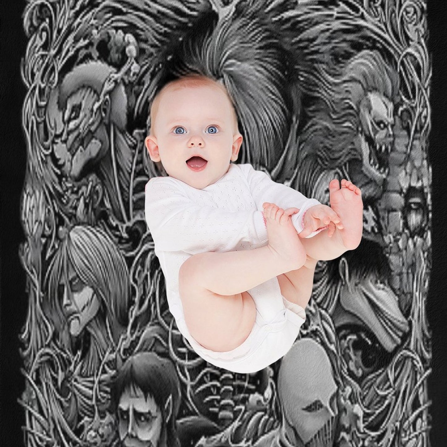 Roots Skull Throw Blanket