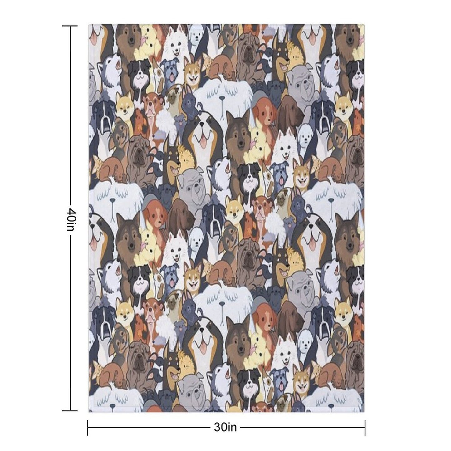 Pupper Party Throw Blanket