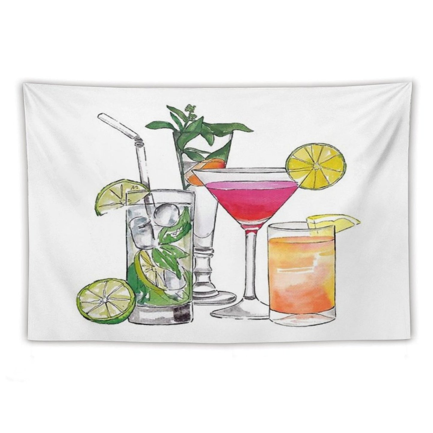 Alcohol Drinks Tapestry Tapestry