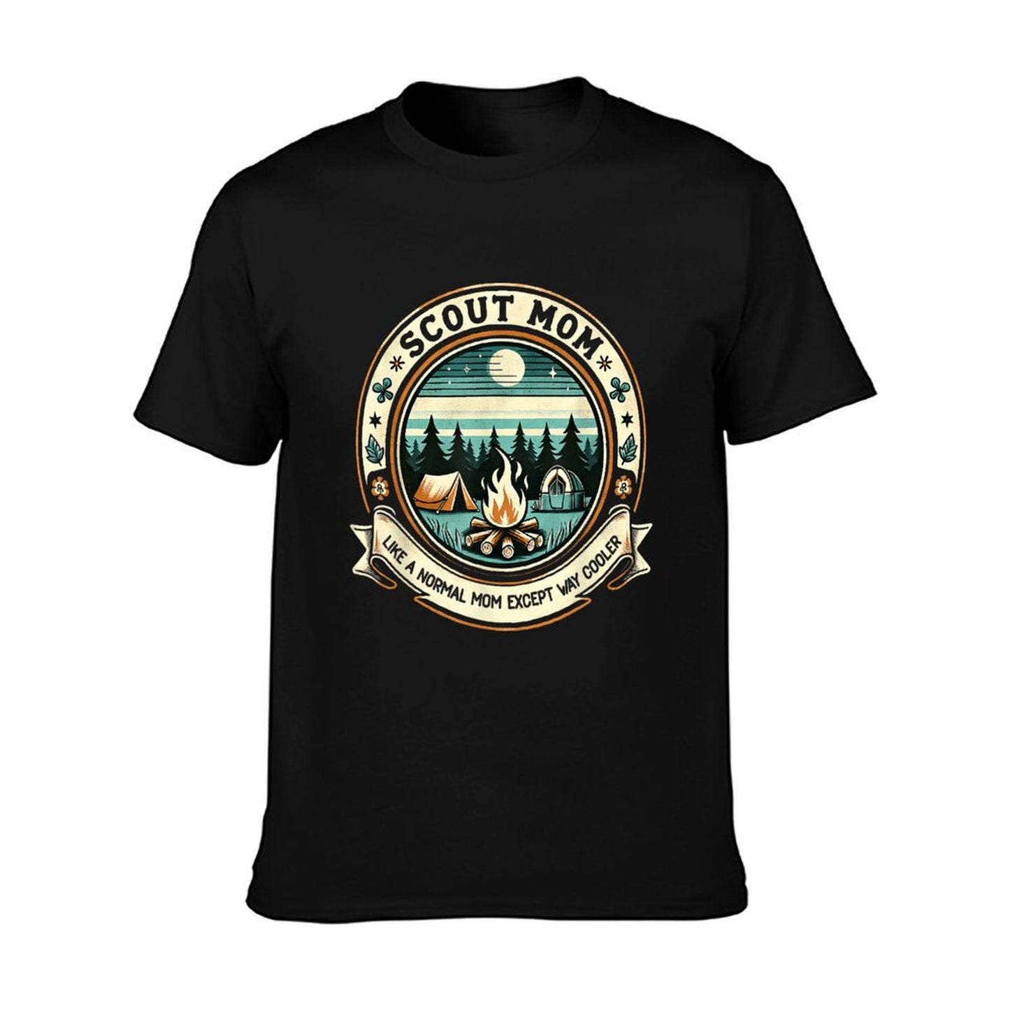 Scout Mom Like A Normal Mom Except Way Cooler Camping Lovers T-Shirt