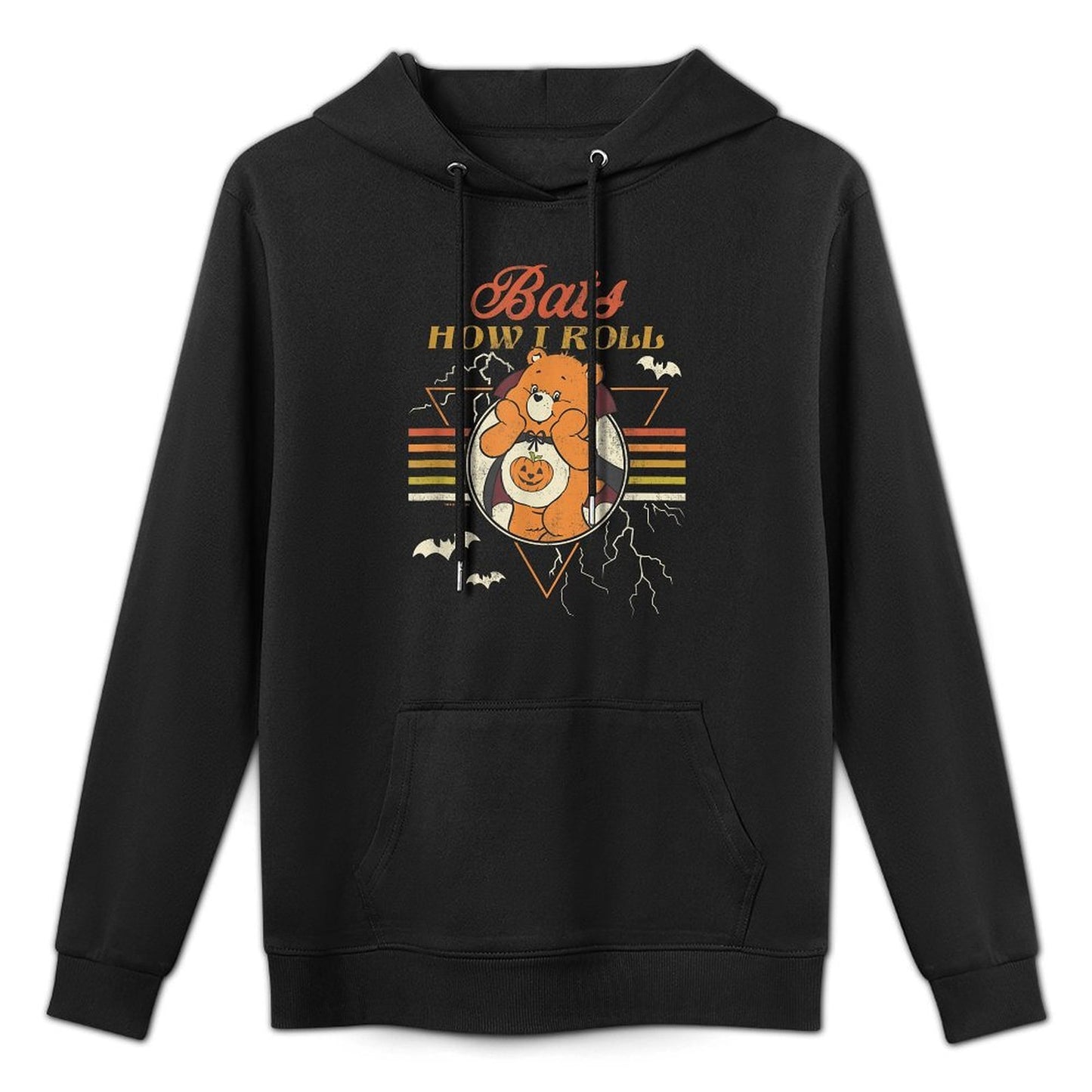 Care Bears Halloween Vintage Bats How I Roll Trick Or Sweet Unisex Design Hoodie