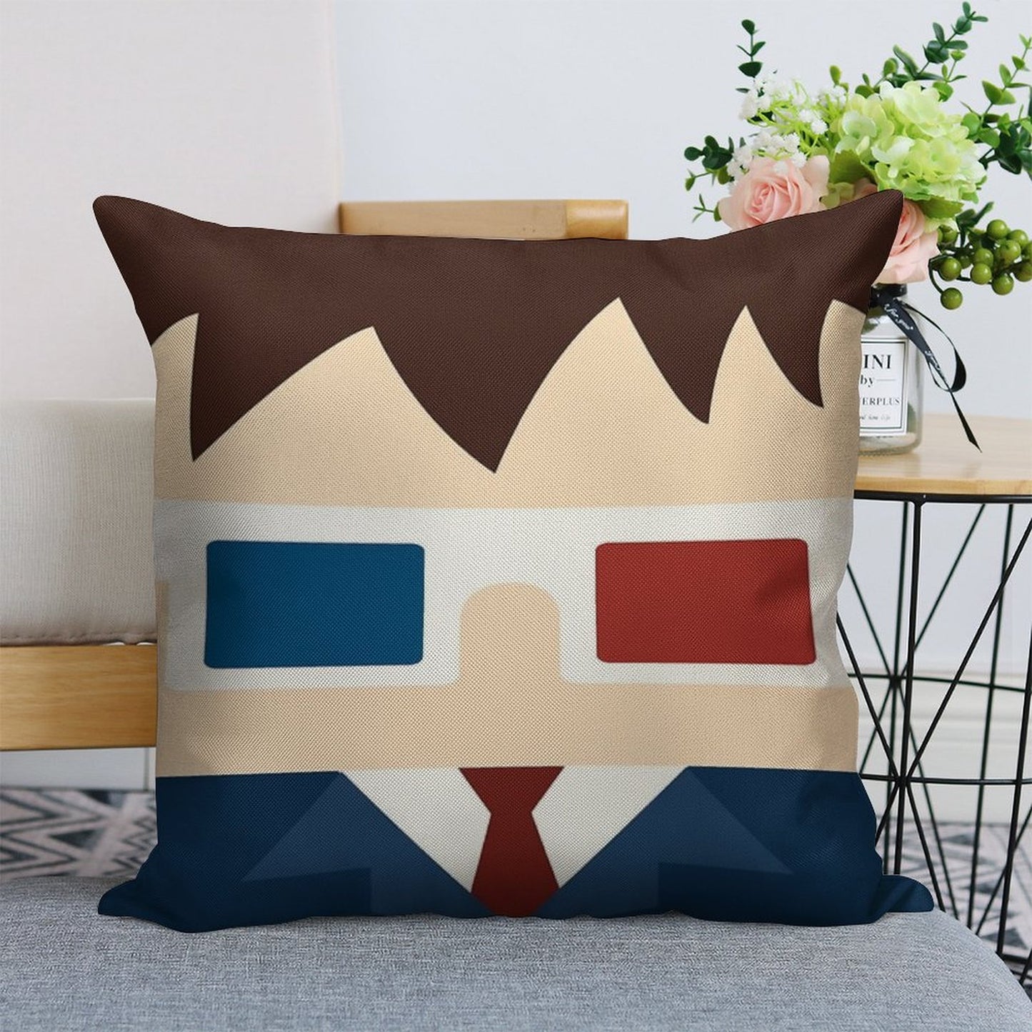10th Doctor, David Tennant Linen Throw Pillow Cover