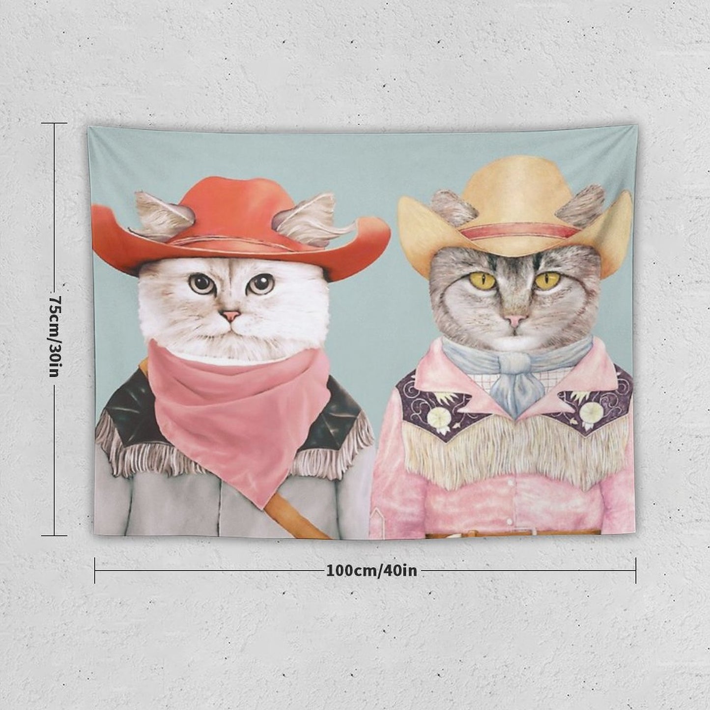 Cowboy Cats Tapestry