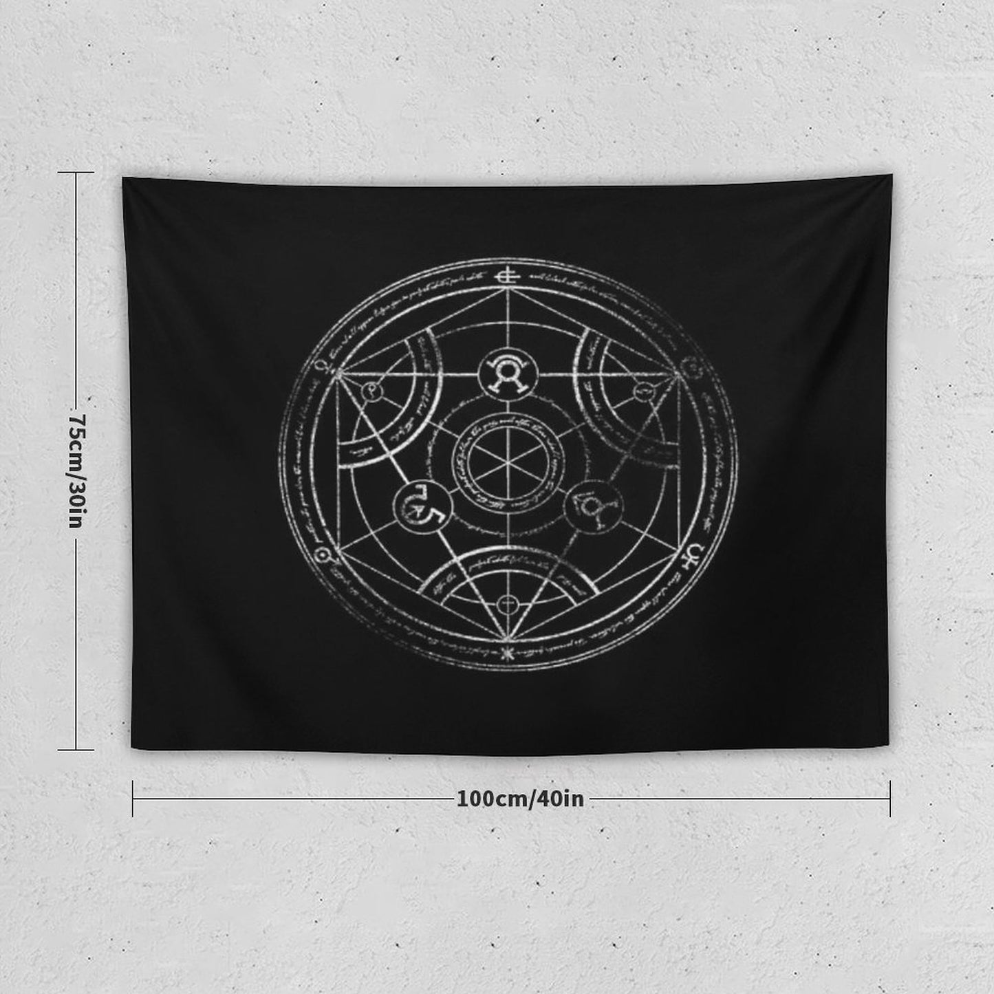 Human Transmutation Circle - Chalk Tapestry
