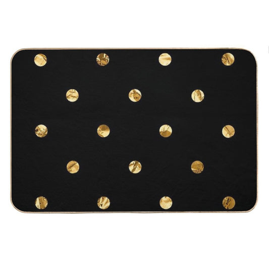 Black & Luxe Confetti Bath Mat