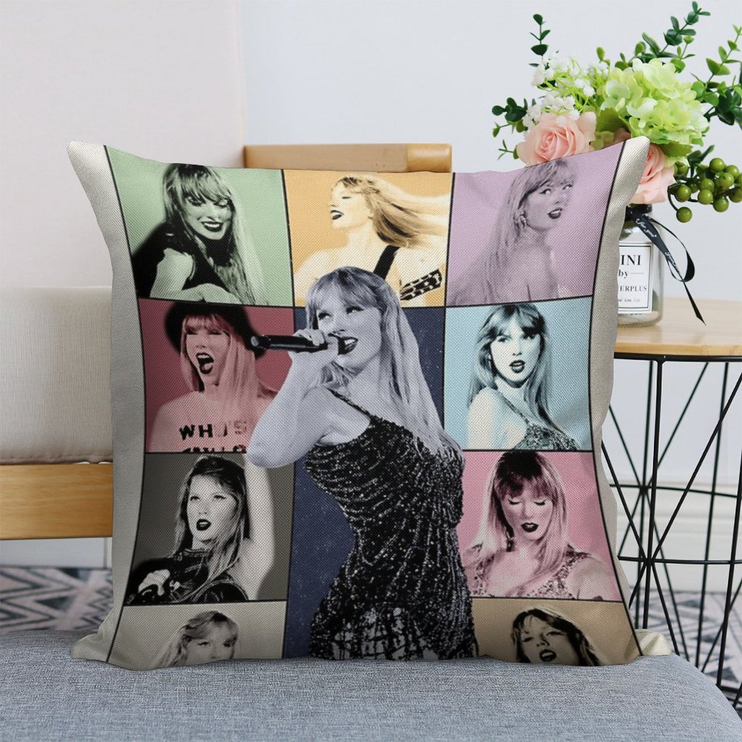섹시한 Sweet Linen Throw Pillow Cover