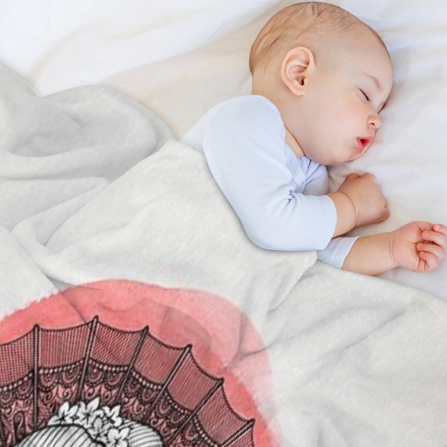 Japanese Flag And Geisha Throw Blanket
