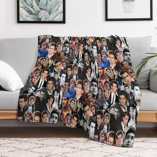 Andrew Garfield Fan Art Throw Blanket