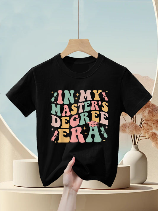 In My Master's Degree Era Graduation Master Degree Kids T-Shirt