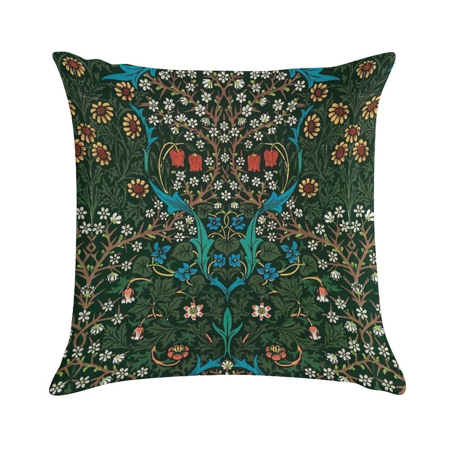 Blackthorn by William Morris, 1892 Soft Luxury Feel Throw Pillow