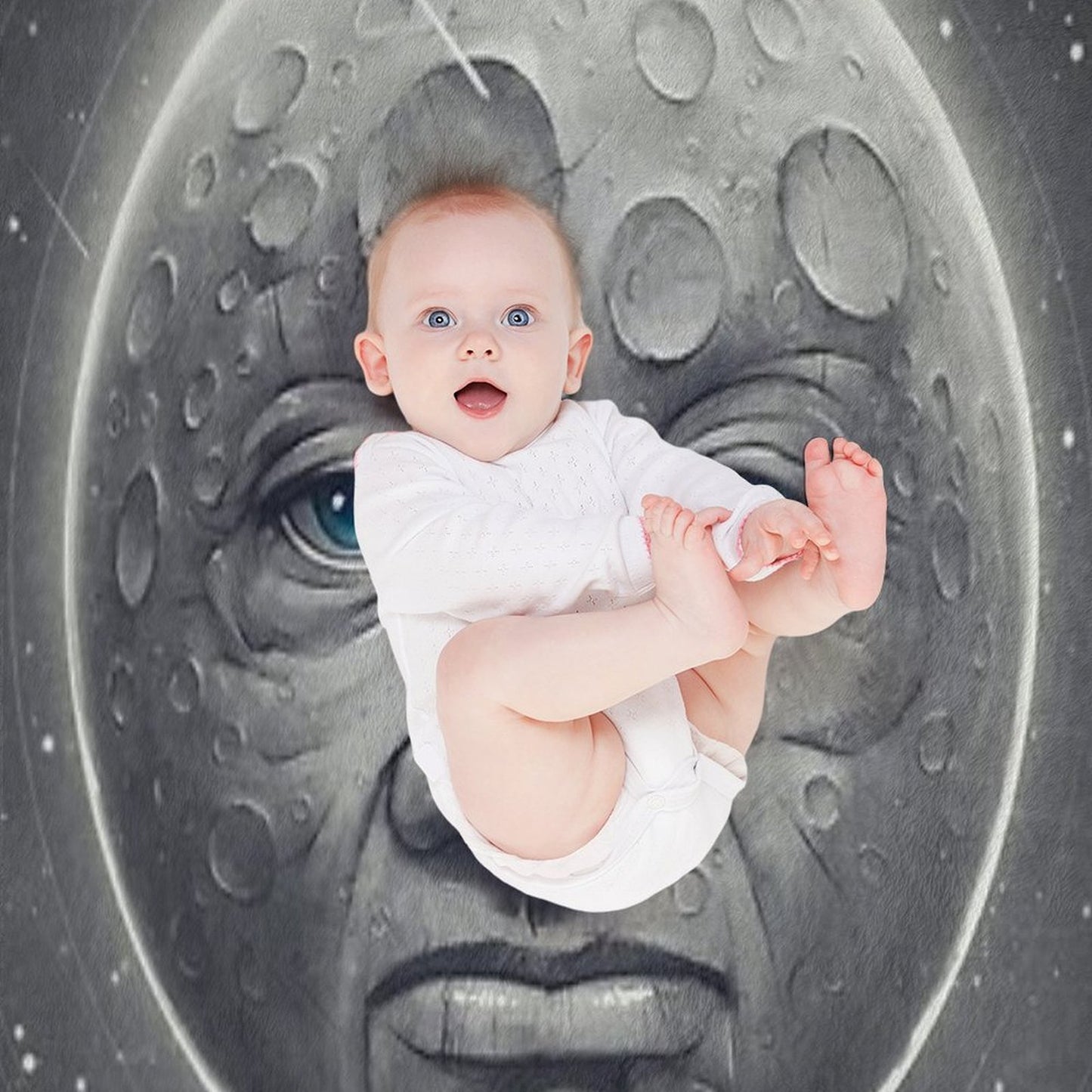 The Moon Throw Blanket