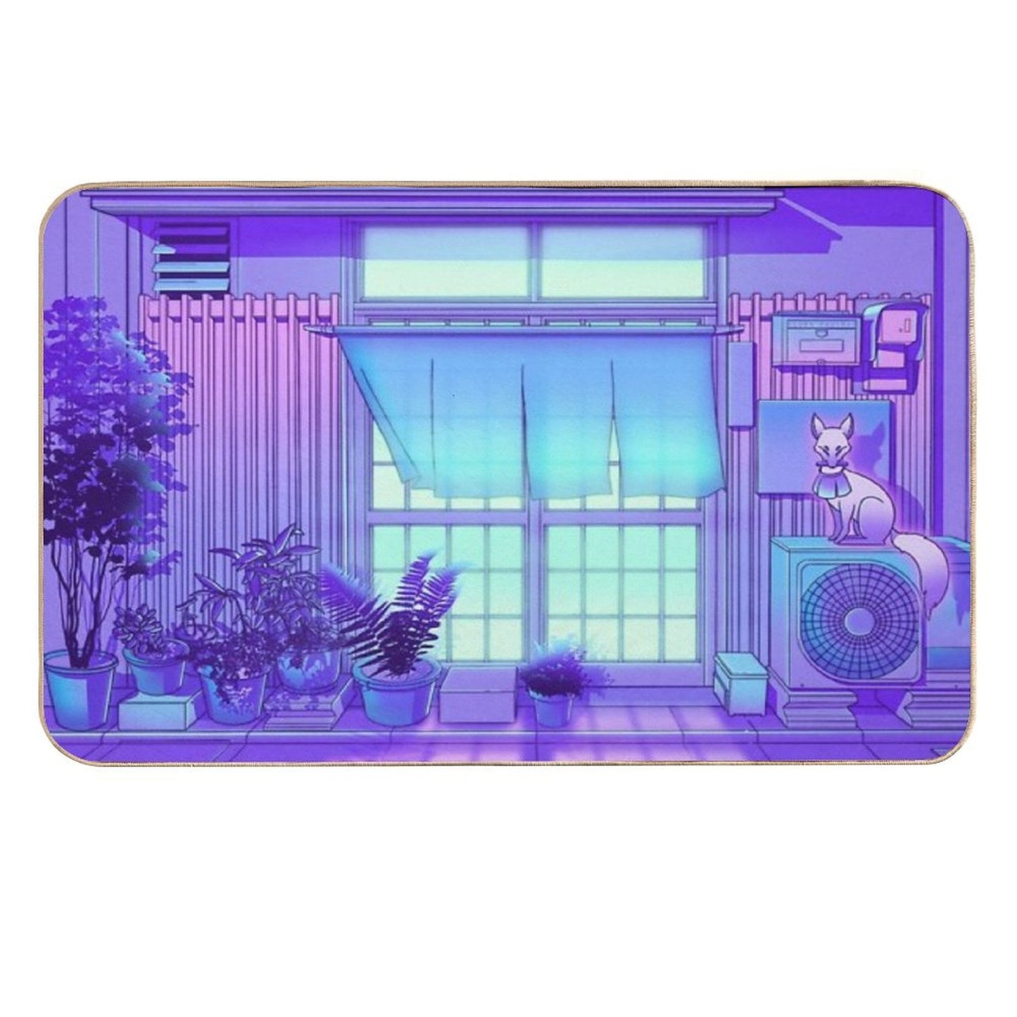 Inari Night Non-Slip Bath Mat