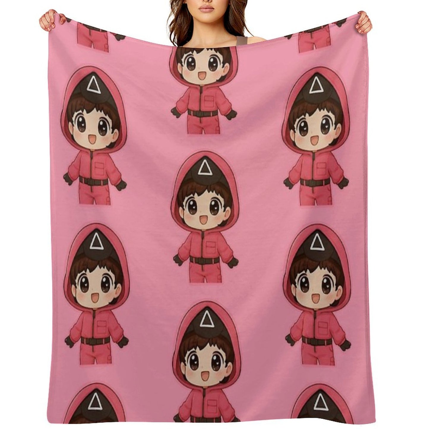 Pink Triangle Guard Kang No-eul 011 Throw Blanket