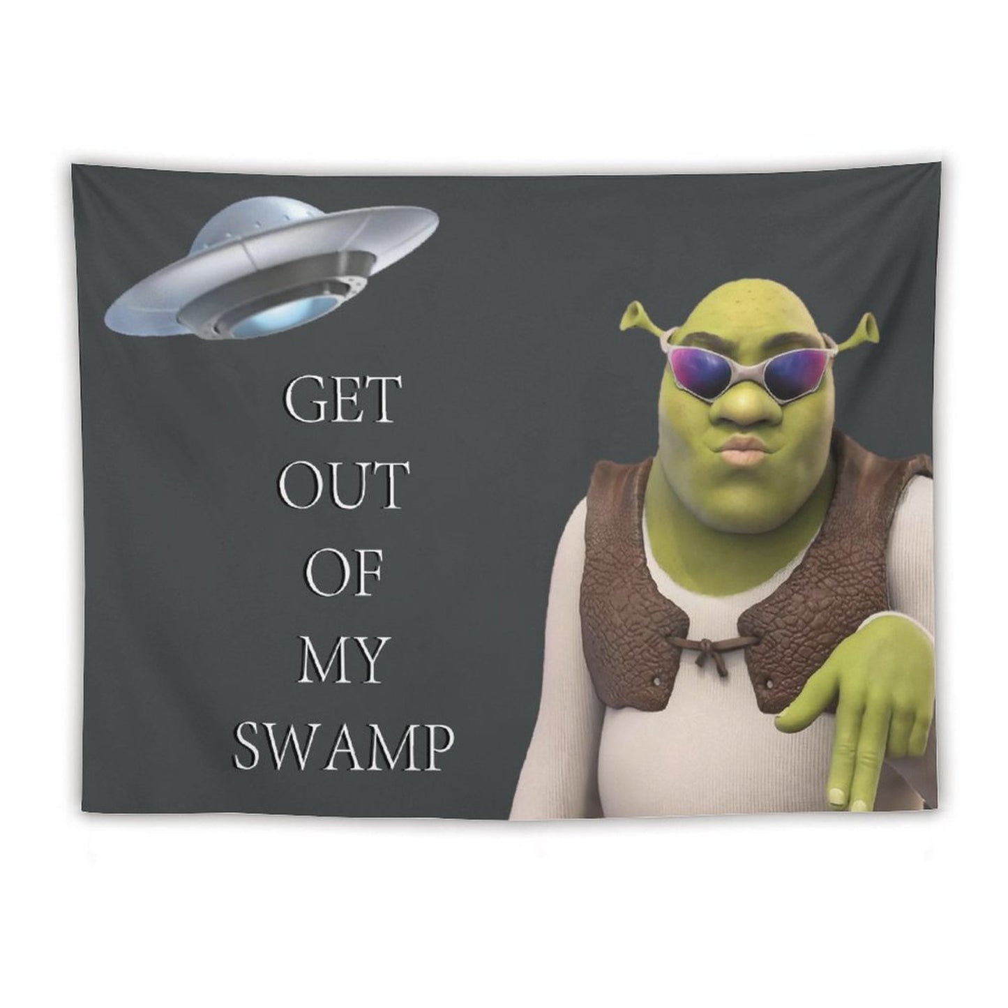 Shrek Get Out of My Swamp UFO Tapestry