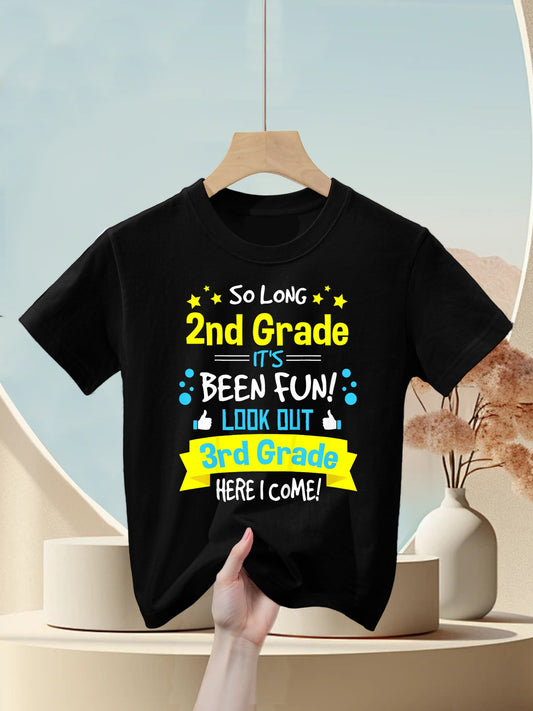 So Long 2nd Grade Here I Come 3rd Grader Graduation Gifts Kids T-Shirt