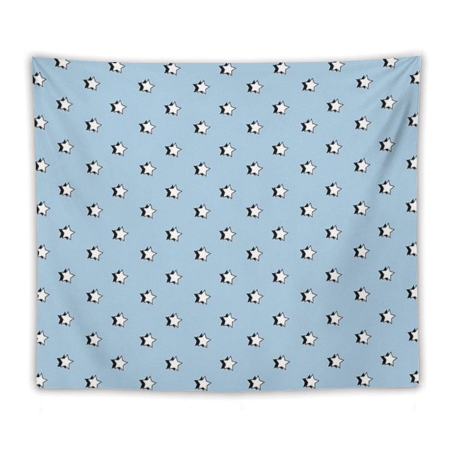 Light Blue Retro VSCO Stars Tapestry