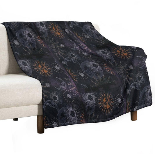 Celestial Whimsigoth 90's Print Throw Blanket