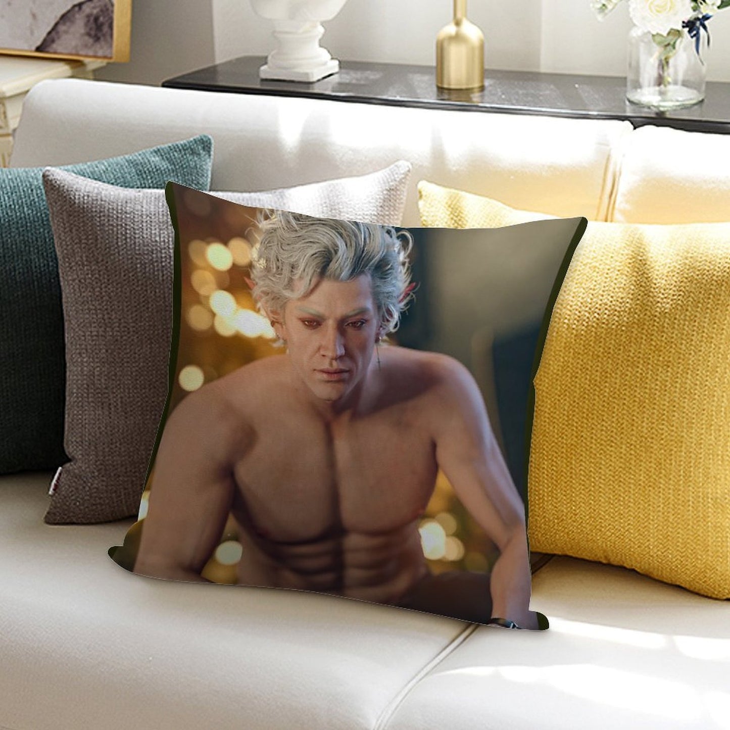 Astarion Soft Reinforced Edging Throw Pillow