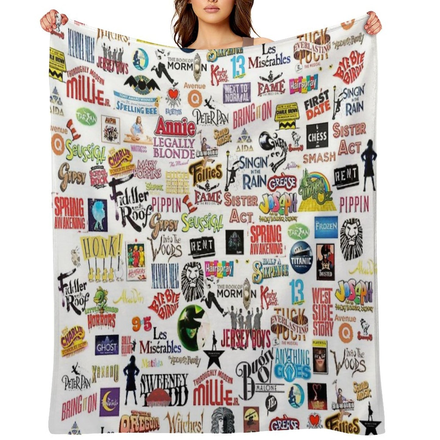 Musical Logos Throw Blanket