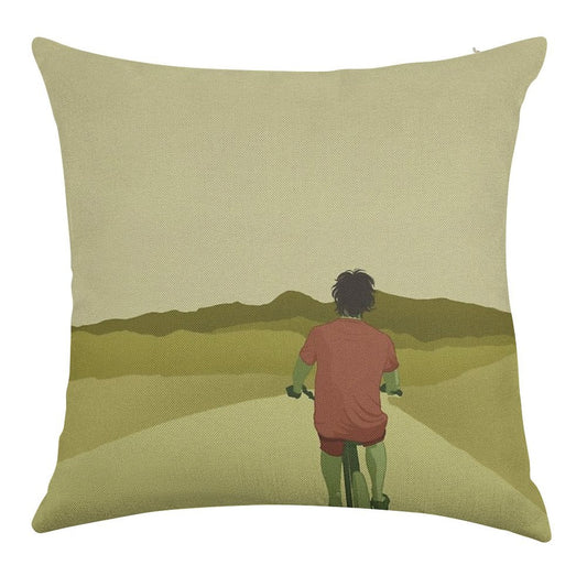 Siempre Adelante Linen Throw Pillow Cover