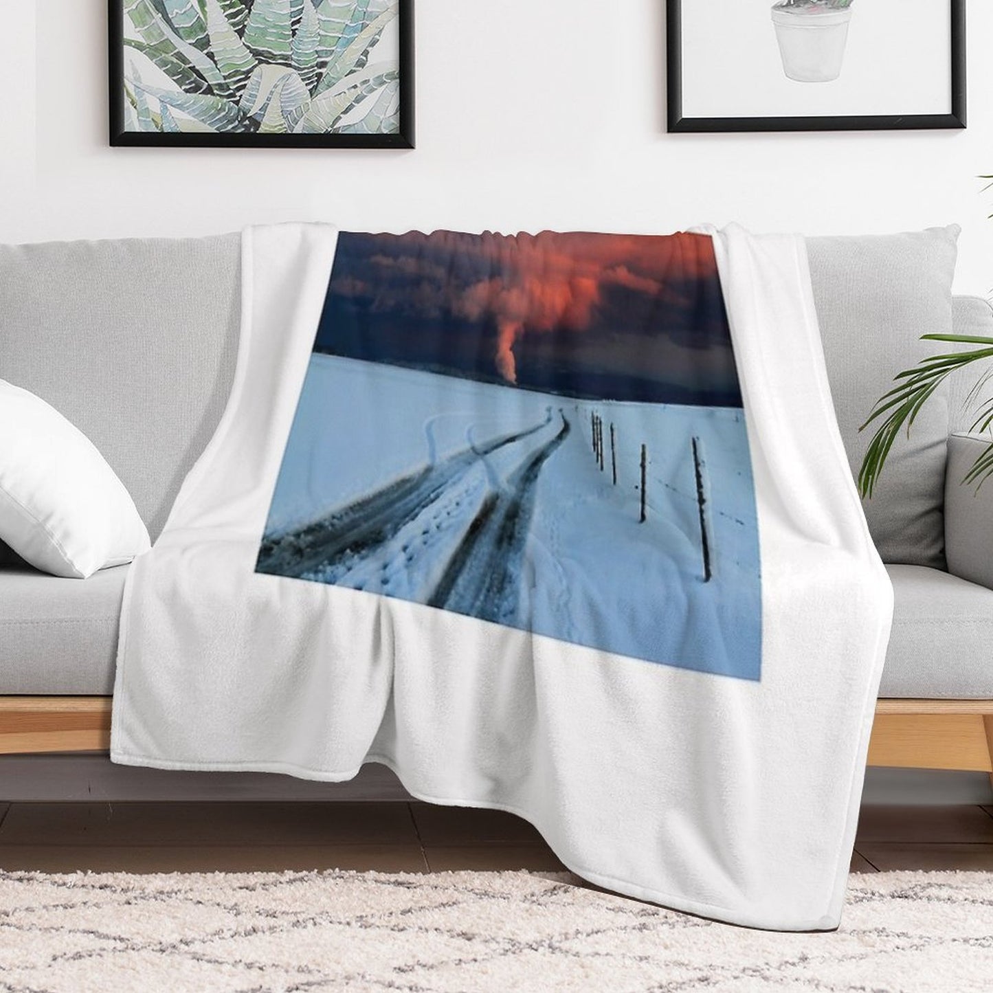 Sunset Clouds Above Switzerland Throw Blanket