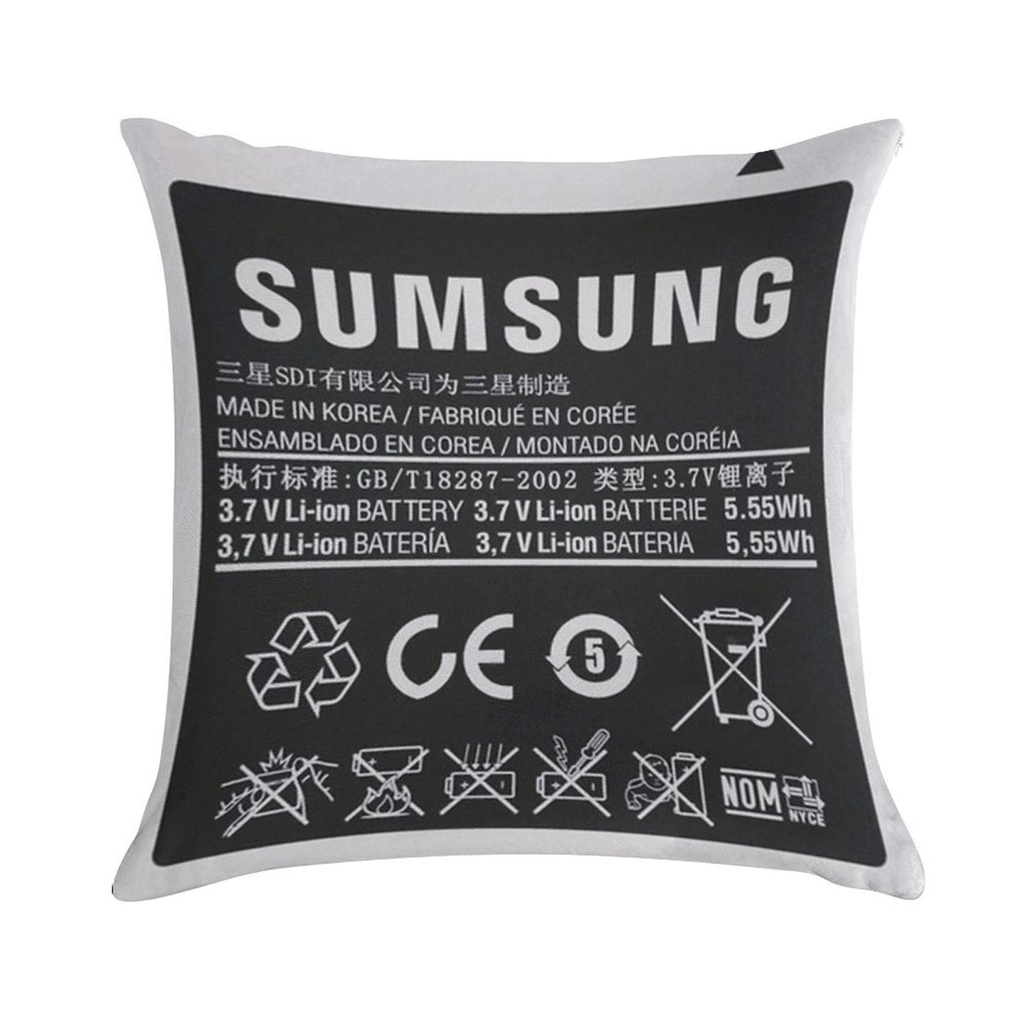 Forbidden Pillow Soft Reinforced Edging Throw Pillow
