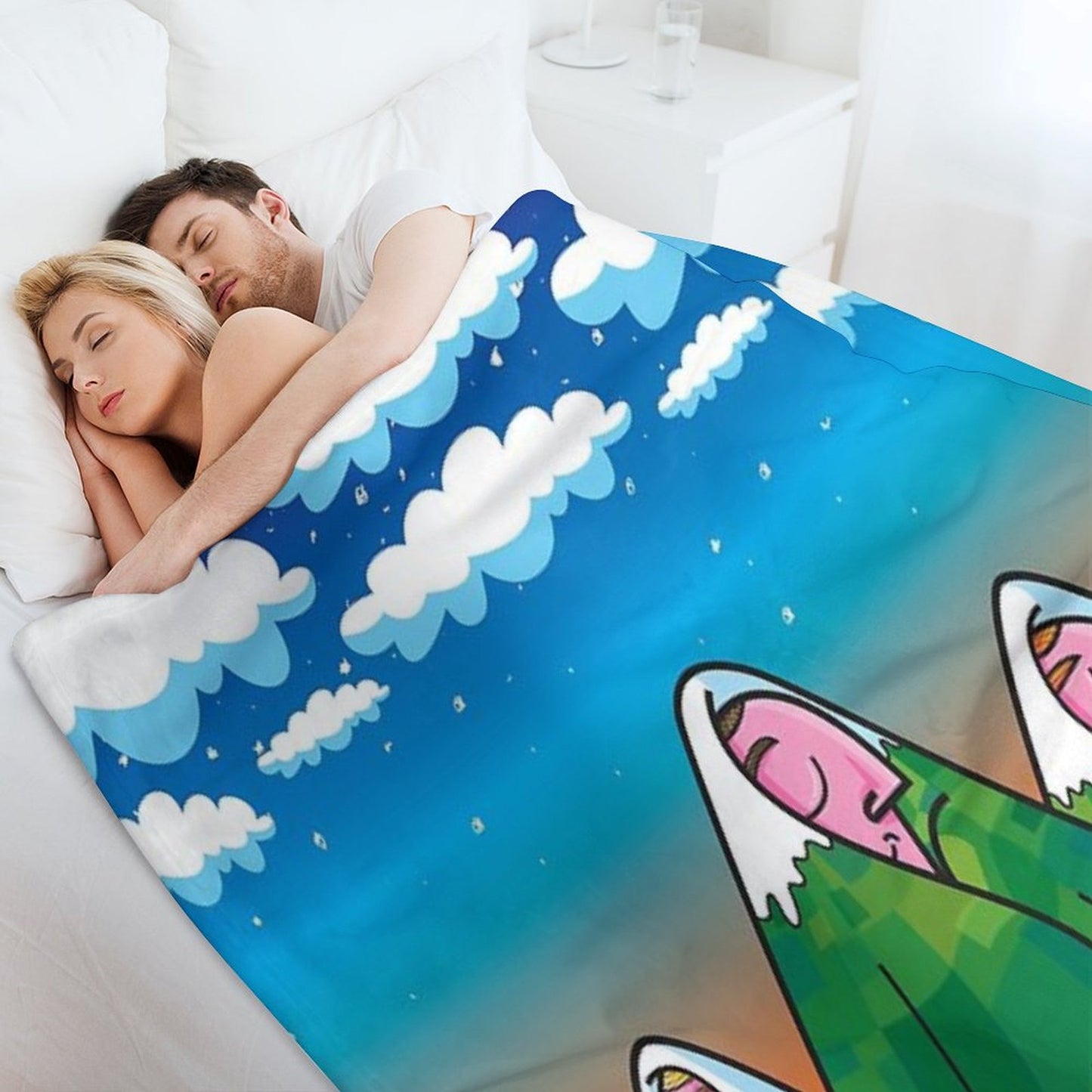 Sleeping Giants Throw Blanket