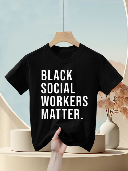 Black Social Workers Matter - Graduation Gift Kids T-Shirt