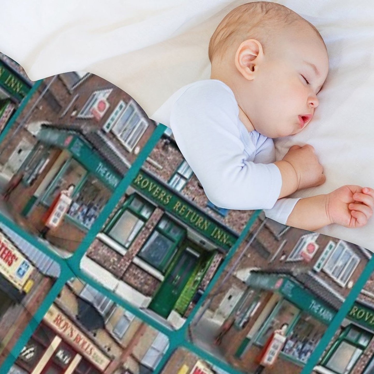 Corrie Iconic Buildings Throw Blanket