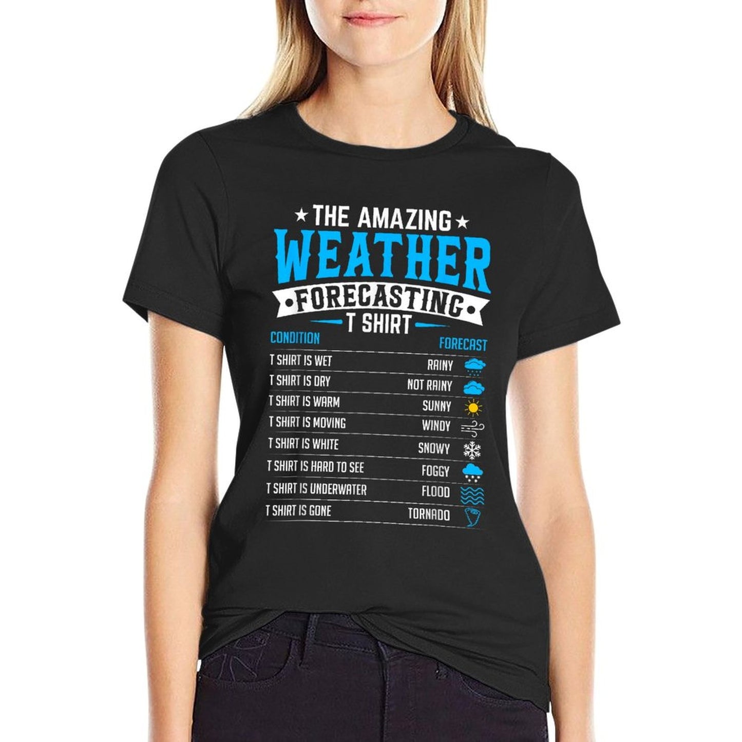 Funny Meteorology Gifts Weatherman Funny Weather Forecast T-Shirt