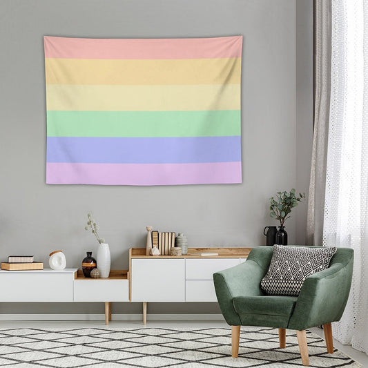 Pastel Pride Flag Tapestry