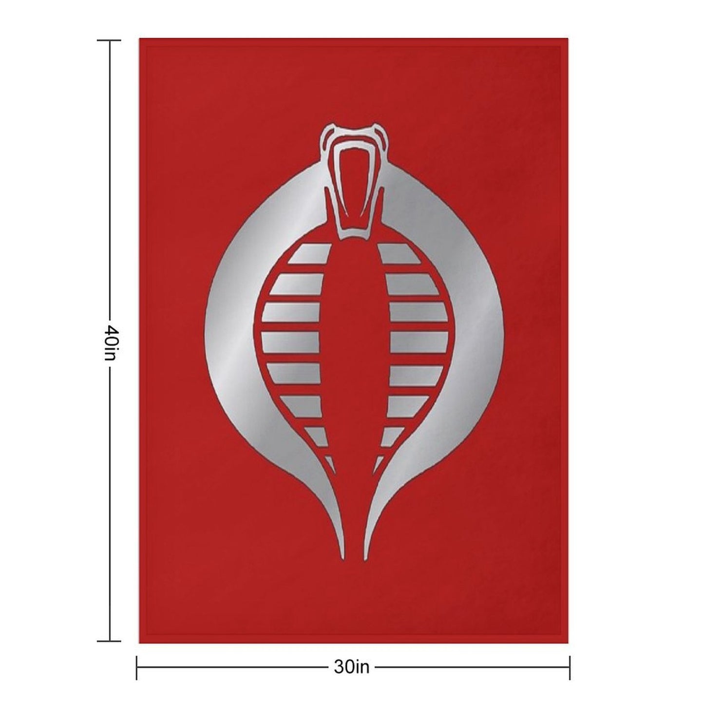 Cobra Crimson Guard Logo Throw Blanket