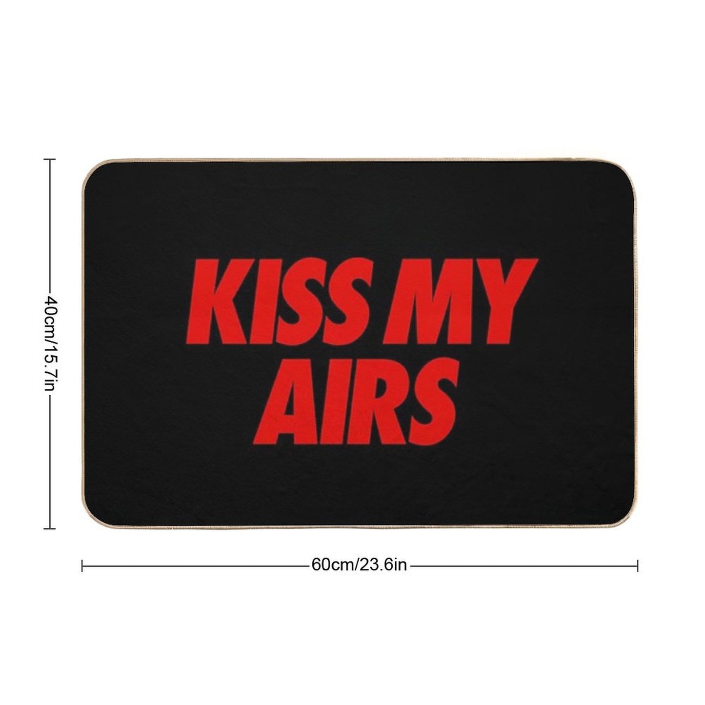 Kiss My Airs BRED Bath Mat