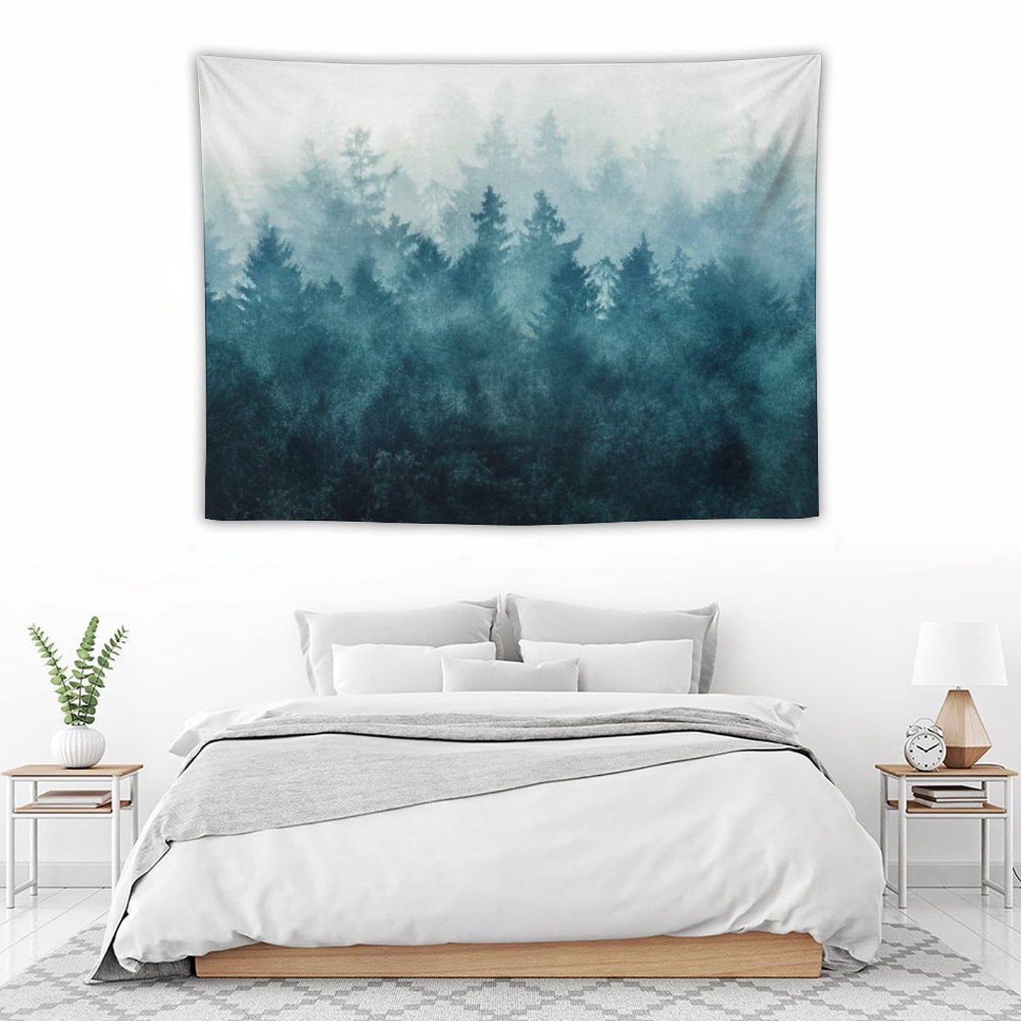 The Heart Of My Heart So Far From Home In A Misty Foggy Fall Wilderness Forest Tapestry