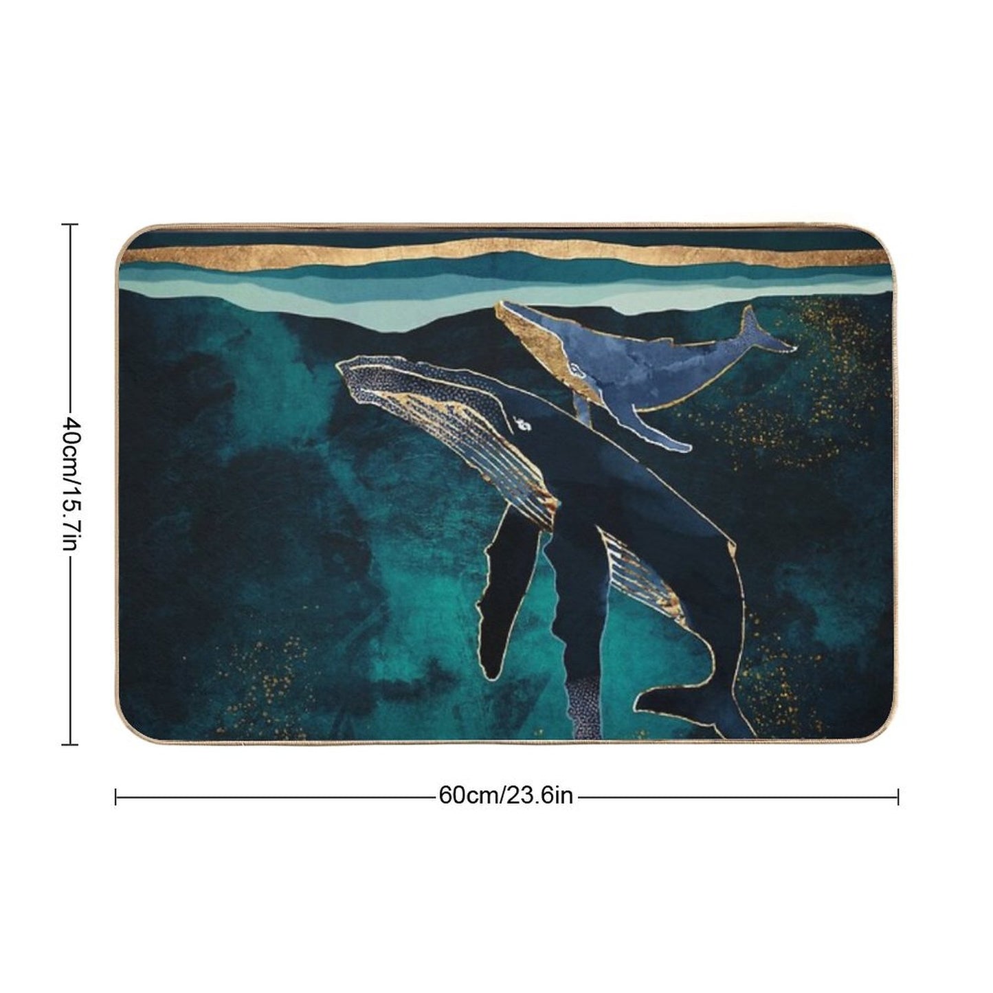 Moonlit Whales Bath Mat