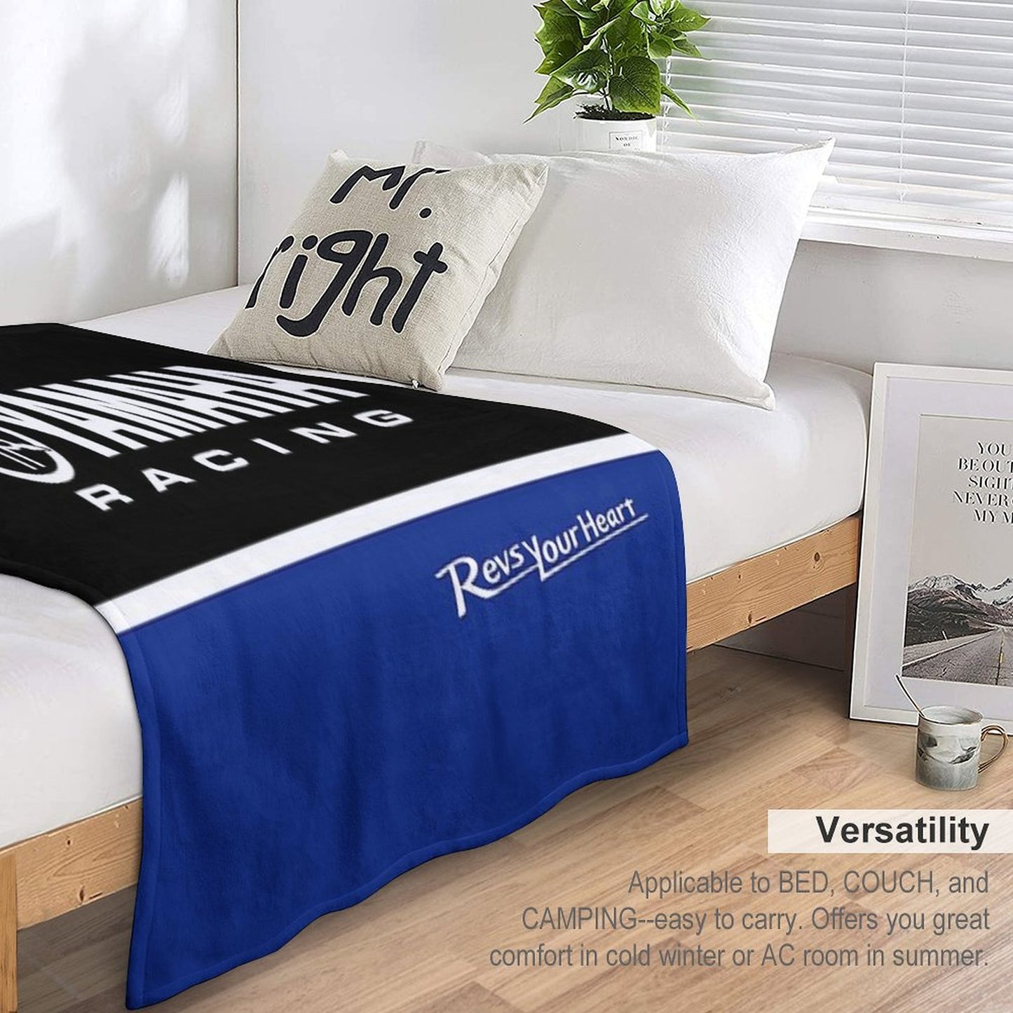YAMAHA Race Throw Blanket