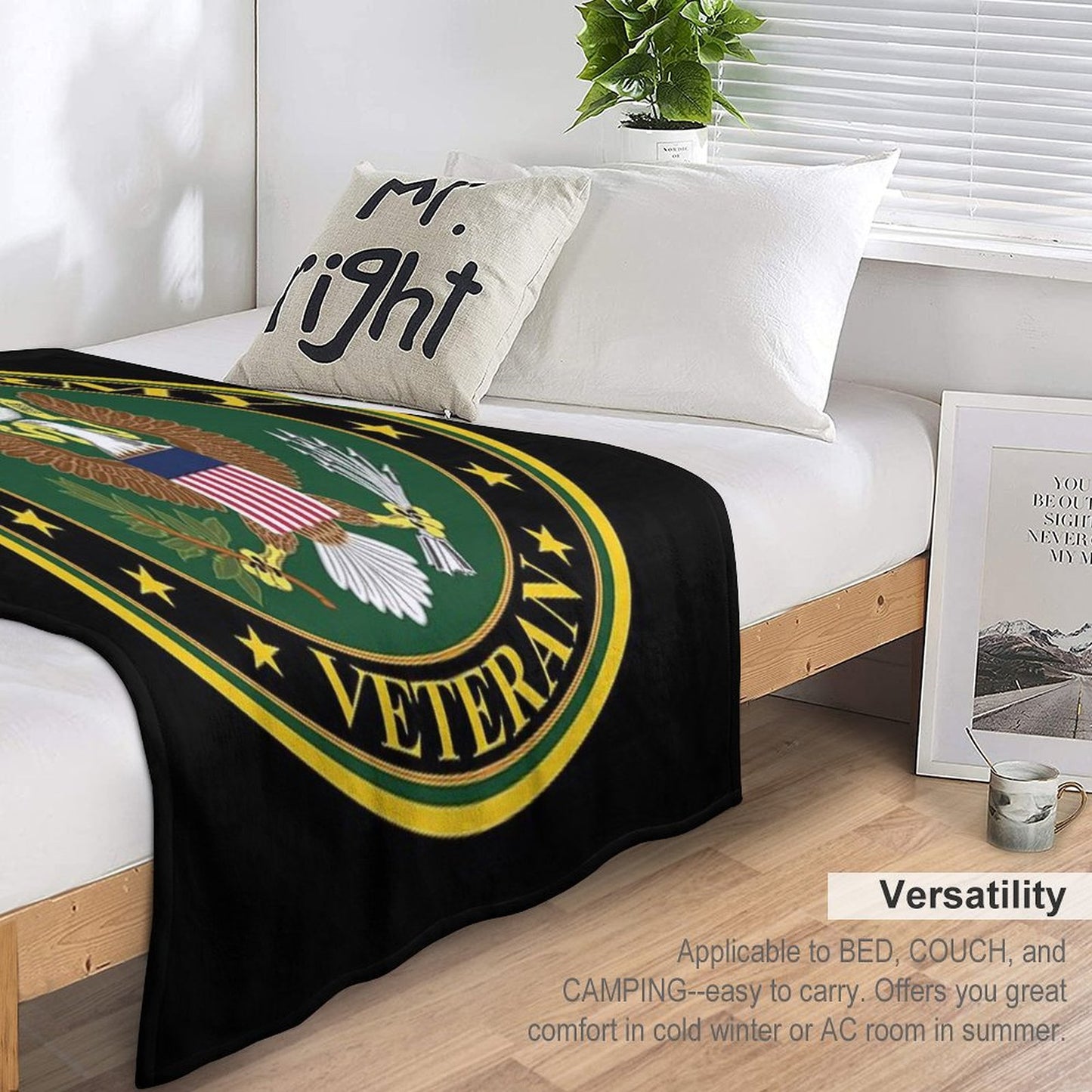 Army - US Army Veteran Throw Blanket