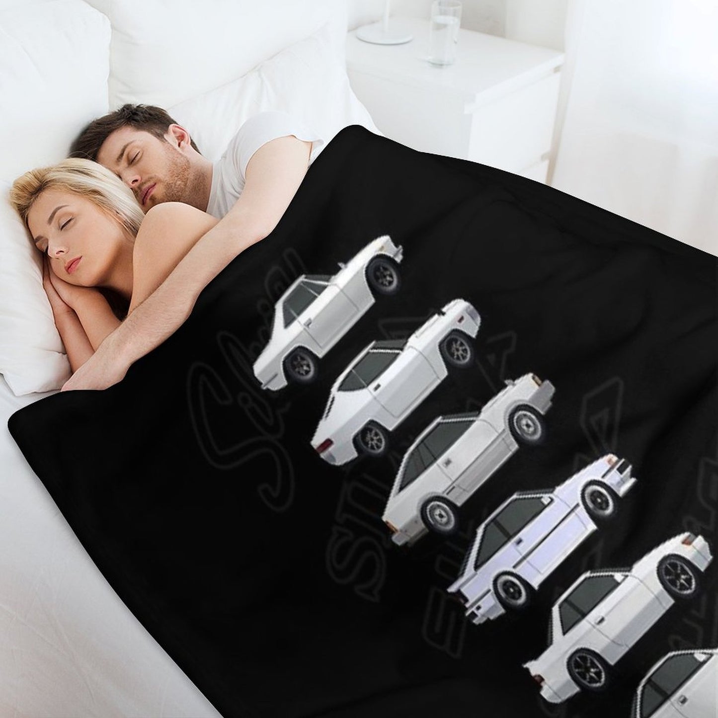 Nissan Silvia Generations Throw Blanket