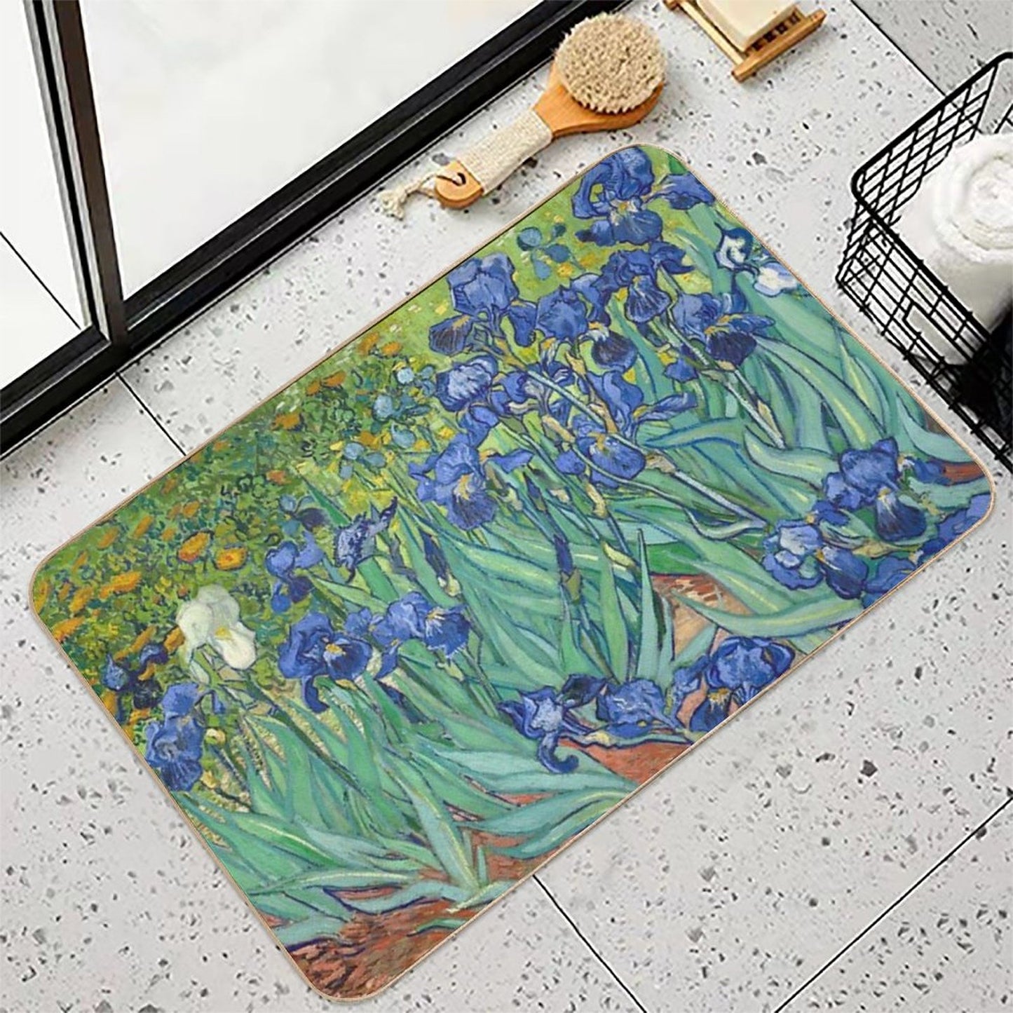 Vincent Van Gogh's Iris Bath Mat