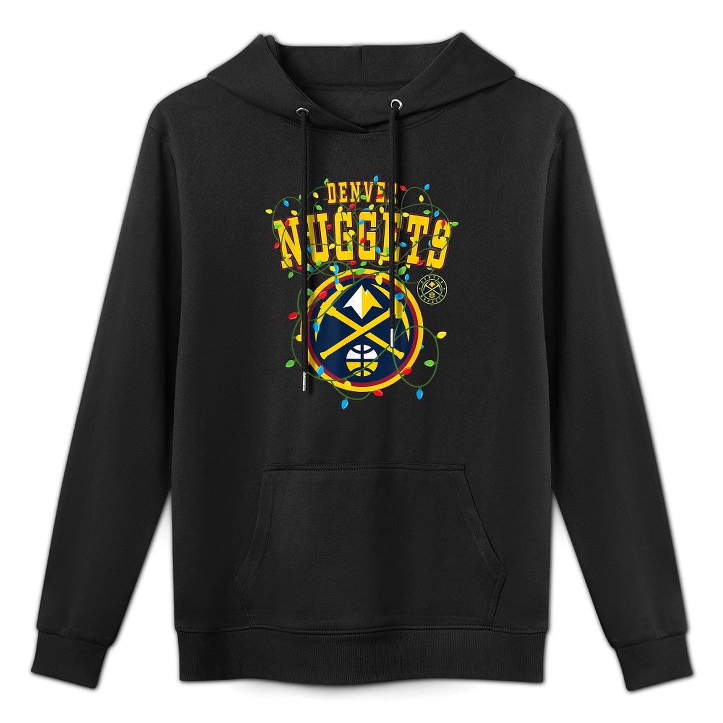 NBA Denver Nuggets Christmas Lights Holiday Layering Staple Hoodie