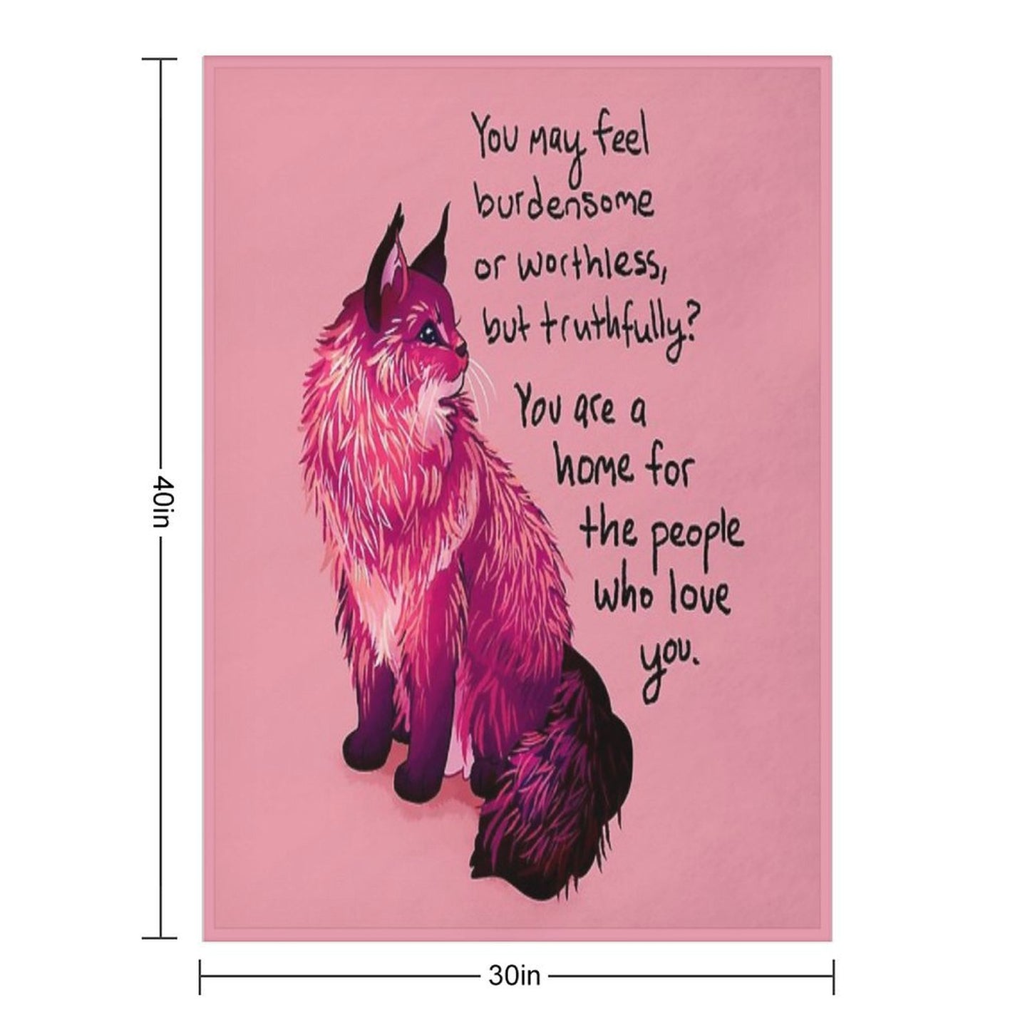 You Are A Home for The People Who Love You Norwegian Forest Cat Throw Blanket