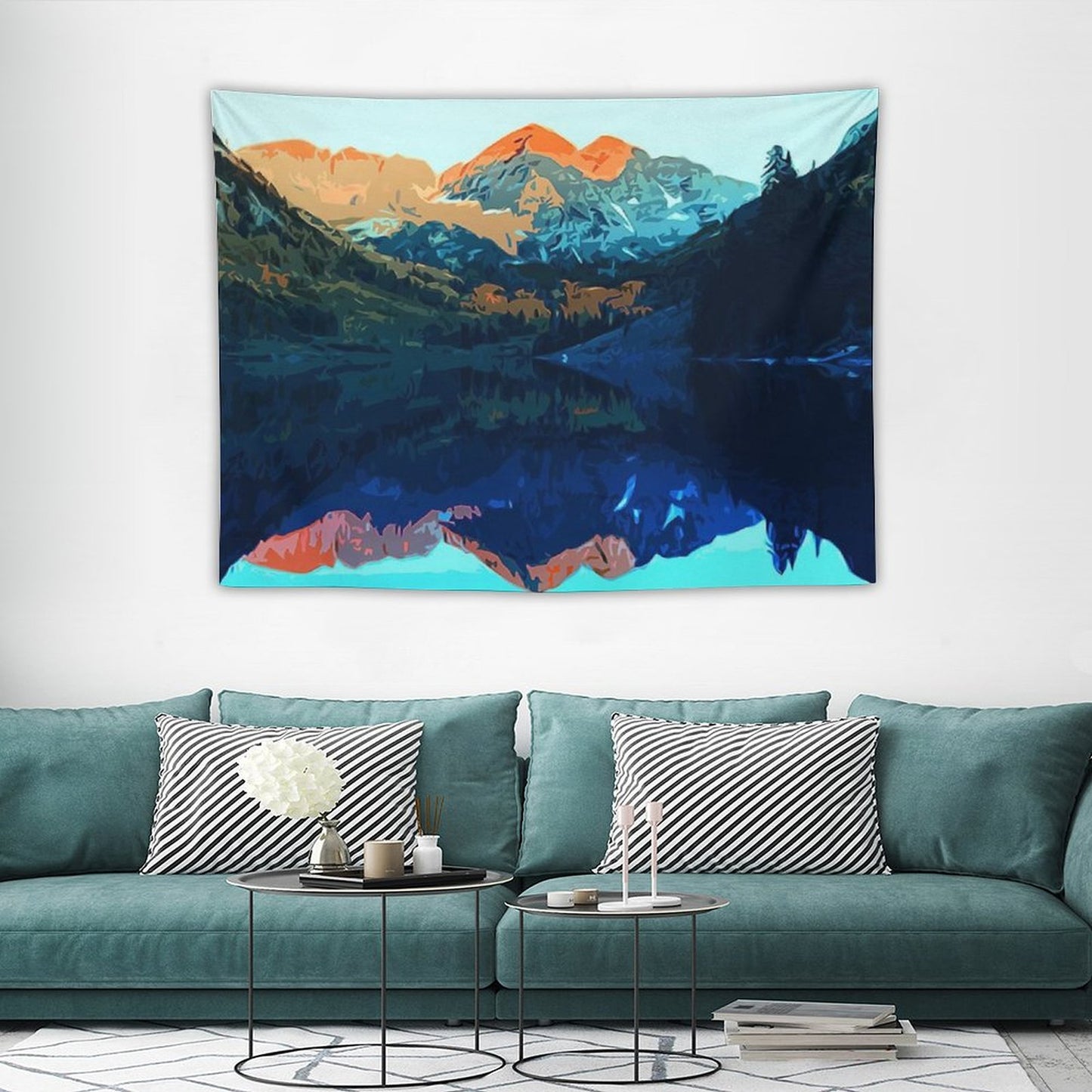The Wonderful Maroon Bells - Landscapes of USA Tapestry