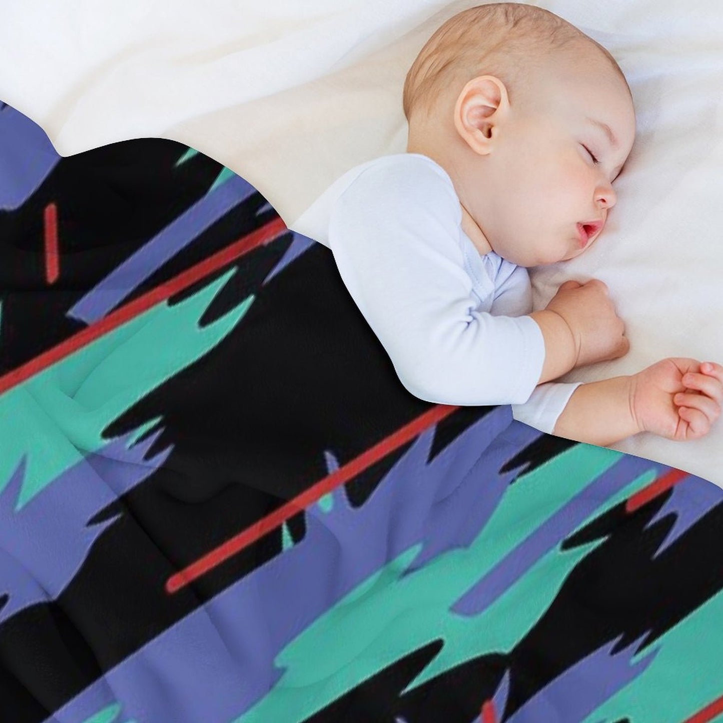 HKS Retro Pattern Throw Blanket